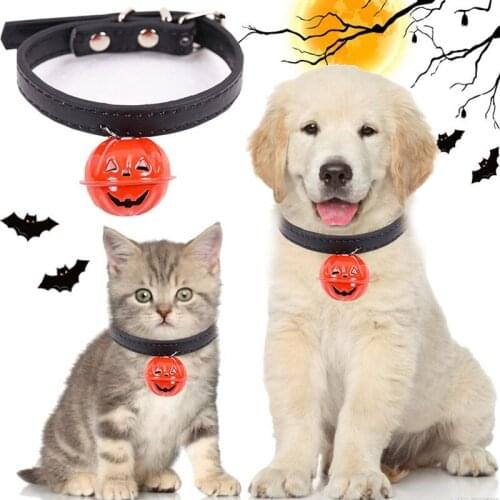 Smart Pet Collar Dog Halloweenr Bell Collar Pumpkin Bell Adjustable Dog Pumpkin Puppy Pet Supplies Cat Accessories Chihuahua
