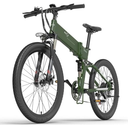 26Inch BEZIOR X500Pro 48V Folding Electric Bike MTB 500W Power Assist Electric Bicycle E-Bike Adult Mountain Bike 100km Range