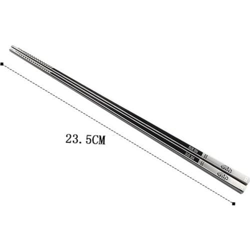 1pair Stainless Steel Anti Skid Dragon Chopsticks Sushi Metal Iron Portable Chinese Healthy Food stick for sushi chopsticks set