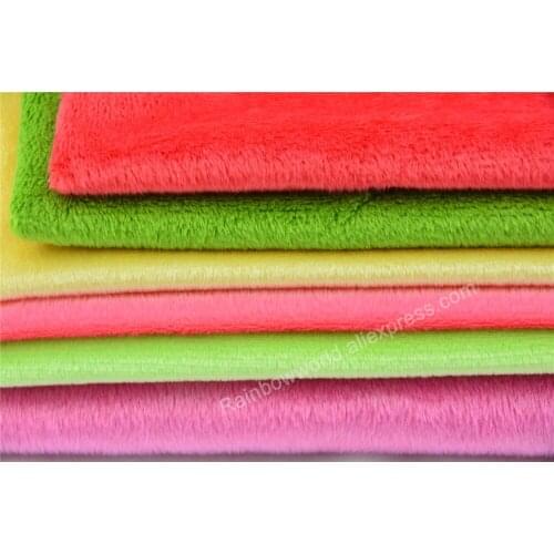 5 meters/lot Super soft Brushed/DIY/Tricot /Poly fleece/Speckled velvet Short hair fabric for stuffed toys