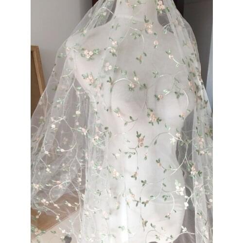 5 Yards/Lot Nigerian Lace Fabric 2018 High Quality African Embroidery Mesh Lace Material For Tulle Lace African Dresses Baby