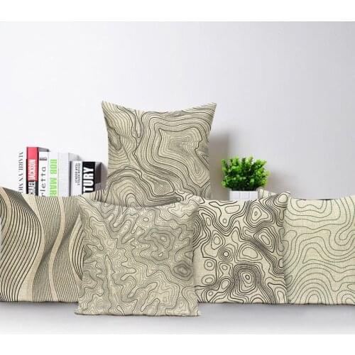 Abstract Decoration Cushion Nordic Cushion Home Decor Pillowcase Geometric Cushions Linen Throw Pillow Luxury Cushion Cover