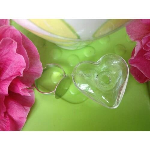 Free shipping !!50sets 32x35MM Love Heart Liquid Rings,Bubble Vial rings,Glass Cover Vials,Liquid Rings,glass globe rings