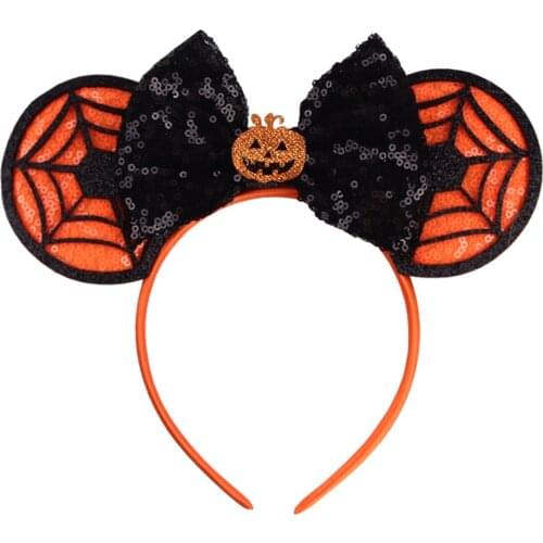 Baby Kids Halloween Headwear Cartoon Party Decoration Hairbands Accessory 3D Cute Cartoon Pumpkin Ghost Funny Decoration Kawaii