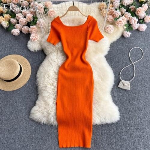 EKUWA Fashionable Sheath Dresses