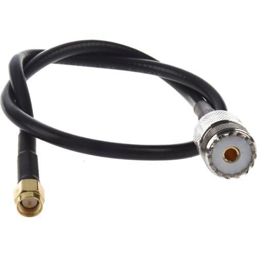 Hot Sale SMA Male to UHF Female Connector Pigtail Cable Black 40CM