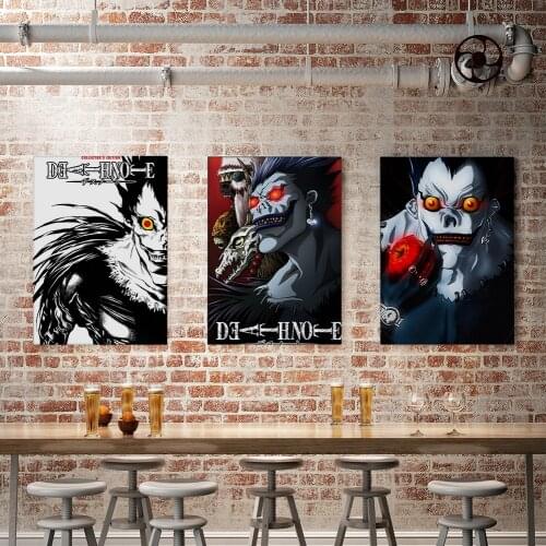 Classic Anime Death Note Retro Picture Bar Cafe Sofa Wall Decor Room Living Art Home Decor Quality Canvas Painting Poster