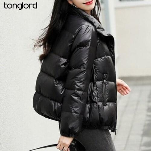 Short Thick Parkas Coats Winter Jackets Women Plus Size 3XL jackets Female Office Ladies Down Windbreaker Overcoat Loose Outwear