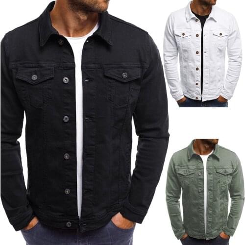 Mens Casual Retro Washed Denim Top Autumn trend loose large size denim jacket men tooling jacket mens jacket J01
