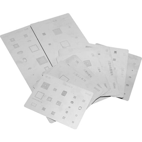 IC Repair BGA Rework Reballing Stencil Template Tool Kit For Samsung Phone Series Tools