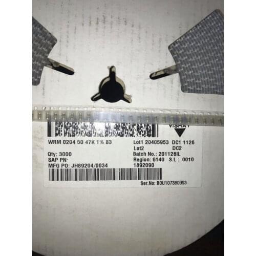 NEW 100PCS WRM 0204 patch cylindrical resistor 47K 1% 50PPM wafer resistor