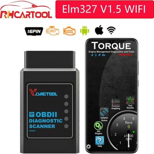 OBD2 ELM327 V1.5 WIFI IOS Adapter Scanner for iPhone Car Diagnostic Tool OBD 2 ELM 327 WIFI ODB2 Car Scanner EML327 WIFI