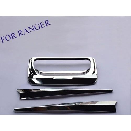 FIT FOR 2012-2017 FORD RANGER Black Rear trunk lid ABS Back trunk lid back rear trim FOR RANGER accessory accessories T6 T7 XLT