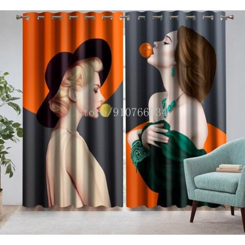 Semi-Blackout Curtains Bedroom Bay Window Beauty Salon Clothing Store Hall Shading Aisle Partition Curtain Light Luxury Nordic