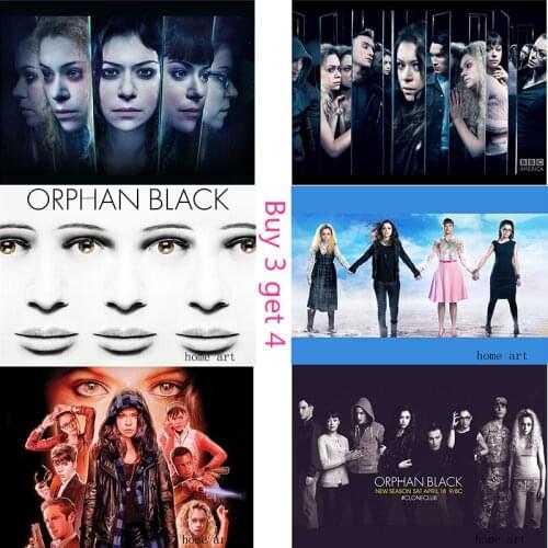 ORPHAN BLACK movie Poster Clear Image Wall Stickers Home Decoration Good Quality Prints White Coated Paper home art Brand
