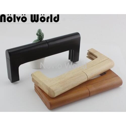 1-4-10 pieces,2 size 3 colors 21.5X6.5cm 28X11cm Natural Wood Frame for DIY Wood Purse Frames Ladies Evening Pen Handle