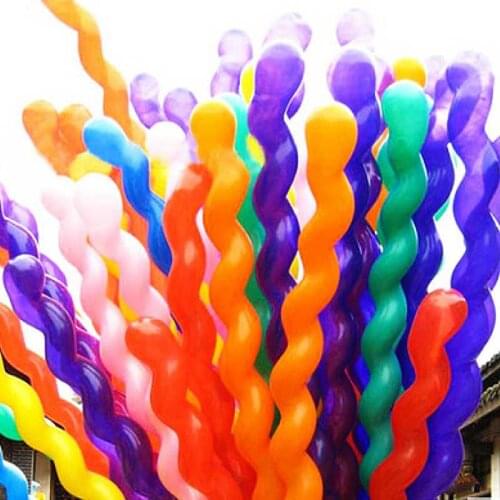 Multicolor Long Latex Balloons Spiral Balloons Rainbow Magic Air Balloon Modeling Birthday Wedding Party Decoration Chlidren Toy