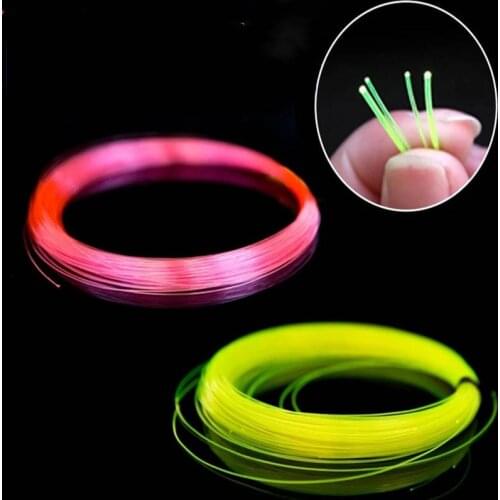 50cm 0.5mm-2.0mm Slingshot Optical Fiber Sighting Point Red Green Optical Fiber Line Replacement Pins Bow Archery Accessories