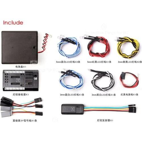 GRC linkage light control system for 1/10 1/8 rc crawler rc car