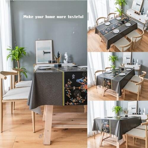 Plaids Pvc Tablecloth Waterproof for Home Table and Kitchen Dining Oilcloth Rectangular Table Cloth Tablecloths Oil Cloth Decor