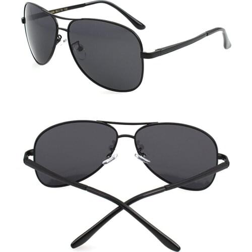 Aviation Metail Frame Quality Oversized Spring Leg Alloy Men Sunglasses Polarized Brand Design Pilot Male Sun Glasses Driving