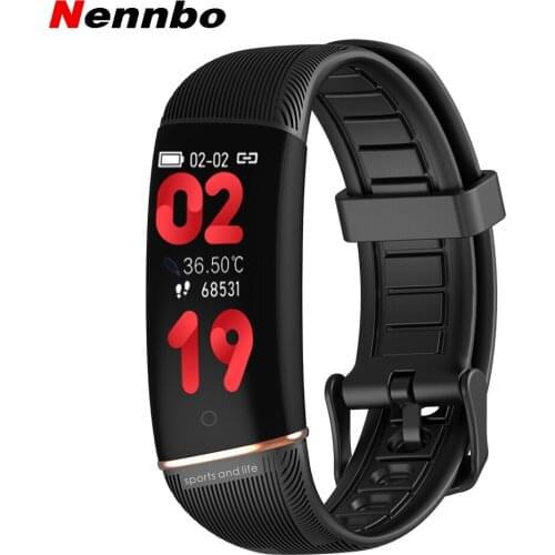 Nennbo E98S New Smart Band Sports Waterproof Body Temperature Detection Bracelet Heart Rate Blood Pressure Healthy Wristbands