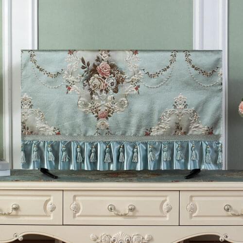 European-Style Television Cover Sets of Hanging 65-Inch LCD TV Cover Cloth TV Cover Towel dust cover for tv dust cover