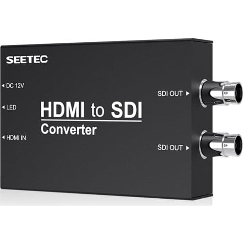 1080P HD Resolution HDMI to SDI Converter Adapter 2 SDI Out fit F970 battery For Monitor Camera