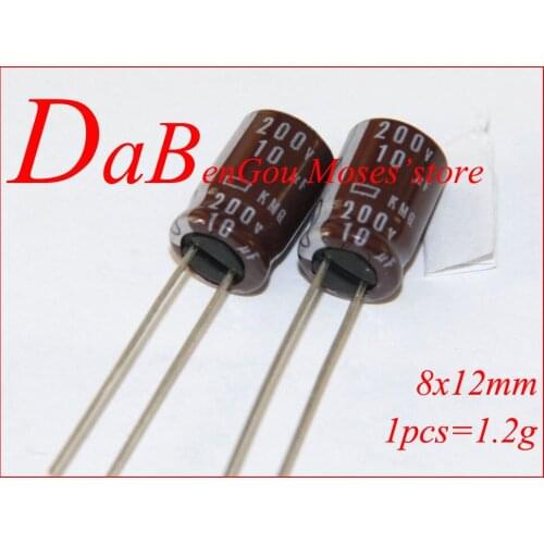 200v 10uf High Quality 100% Original New NCC Capacitance Low ESR Audio Electrolytic Capacitor Radial 8x12mm +/- 20