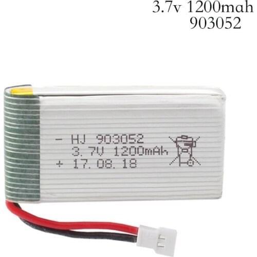 3.7V 1200mAh 25C Lipo Battery for Syma X5 X5C X5SW X5SC X5S X5SC-1 M18 H5P RC Quadcopter 1200mAh 3.7V battery for SYMA 903052