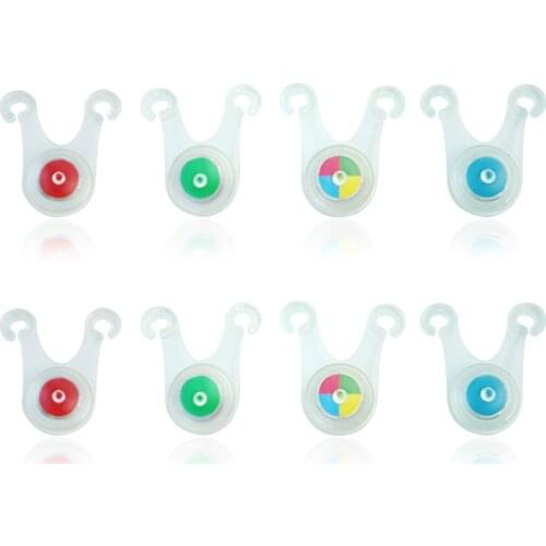 4/8pcs Outdoor Camping Warning Light Waterproof LED Tent Lamp Lantern Fishing Hanging Rope Lights