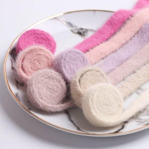 5 yards 10mm Plush Hollow Thickened Ribbon Diy Hair Accessories Handmade Bow Clothes Sewing Material