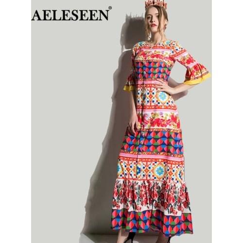 Длинные платья для женщин AELESEEN China At AliExpress