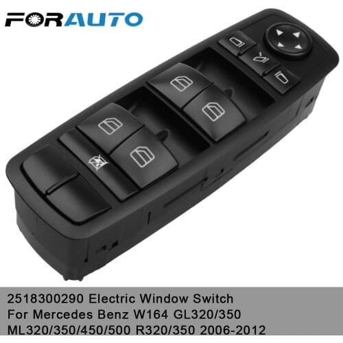 Car Electric Window Switch For Benz W164 GL320 GL350 GL450 ML320 ML350 ML450 ML500 R Window Lifter Control Switch 2518300290