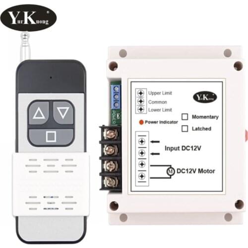 Motor Steering Wireless System DC 12V 40A RF Remote Control Switch System 400W Pump Tarpaulin Window curtains RF Remote Switch