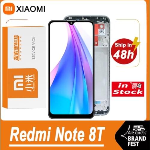 100% Tested 6.3" Display Replacement For Xiaomi Redmi Note 8T LCD Display Touch Screen Digitizer Assembly For M1908C3XG Model