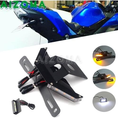For Kawasaki Z650 Ninja 650 2017-2021 Rear Tail Tidy Fender Bracket Turn Signal Integrated LED Brake Light License Plate Holder