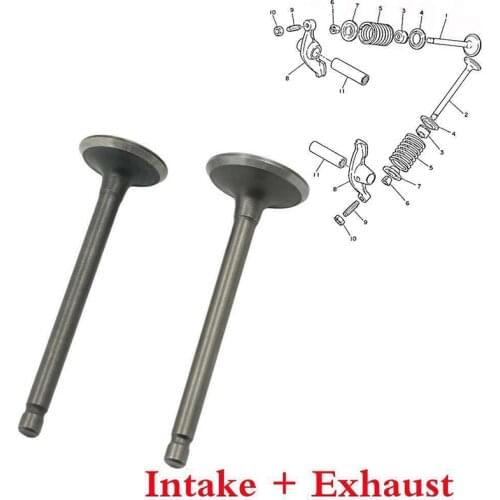 2pcs Motorcycle Cylinder Valve Intake &Exhaust Valves Set For Yamaha YFM80 Badger 80 Raptor 2002-2005 YFM100