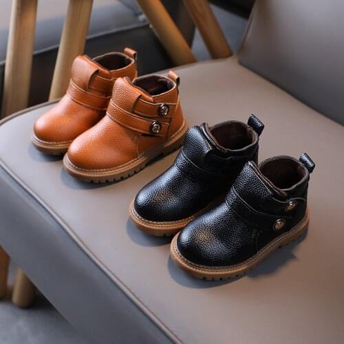 21-30 Children Fashion Sneakers Autumn Winter Short Boots For Toddler Boys Baby Girl Winter Shoes For Kids Ankle Boots Retro