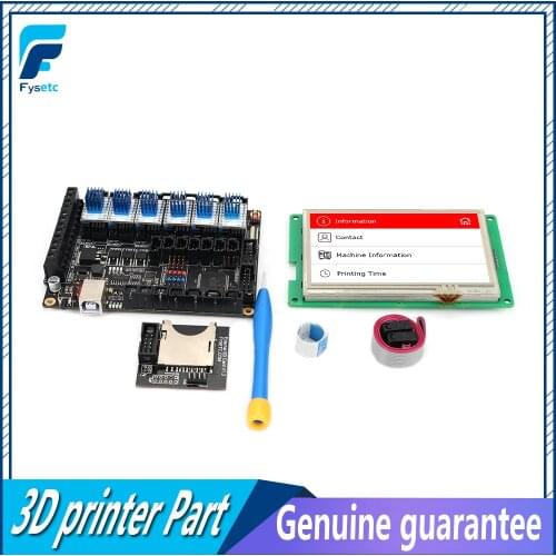 FYSETC F6 V1.3 ALL-in-one Mainboard + 4.3" Touch Screen + 6pcs TMC2100/TMC2208 /TMC2130 v1.2/DRV8825/S109/A4988/ST820