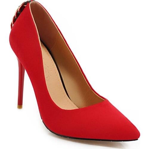 Fashion product with ultra fine red wedding shoe 19 years of age season with size code 31-46 shallow single shoes