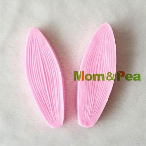 Mom&Pea 1194 Free Shipping Leaf Silicone Press Mold Cake Decoration Fondant Cake 3D Mold Food Grade