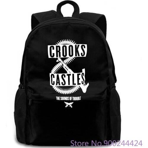 Crooks and Castles Mens Sounds of Trouble Men 2018 Brand Casual Pop Plus Size backpack