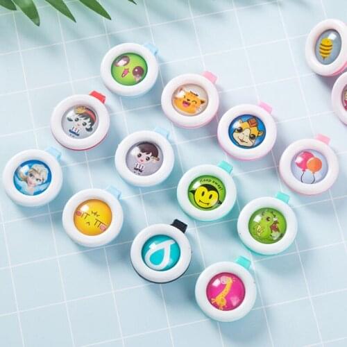Cartoon Anti-Mosquito Insect Bug Mosquito Repellent Badge Clip Buckle Baby Mosquito Repellent Button LX8251