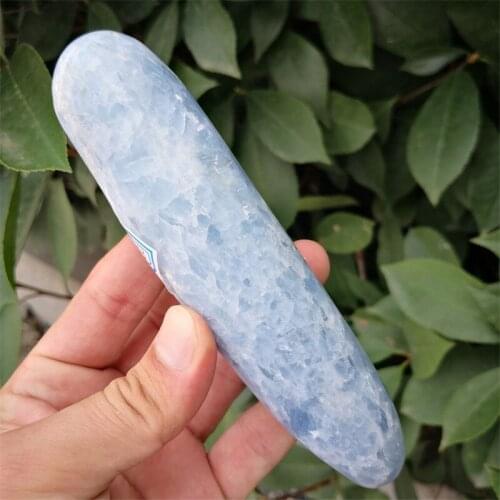 Natural Quartz Beauty Celestite Crystal Massage Stick Home Use Woman Large Healing Crystal Stone Yoni Massage Stick As