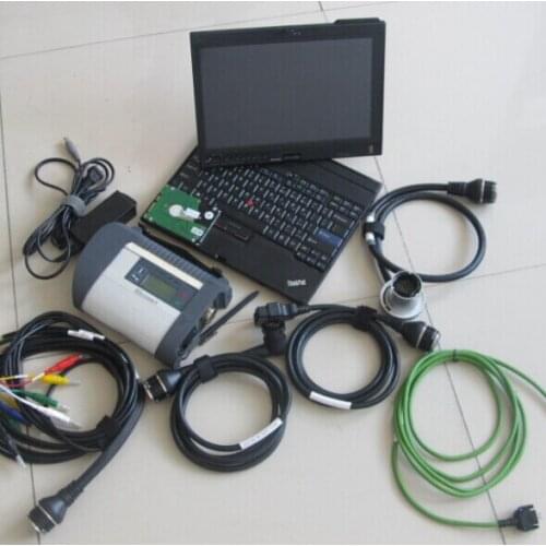 2020.09 Mb star c4 wifi x200t laptop newest software 320gb hdd diagnostic scan tool for cars and trucks ready to use