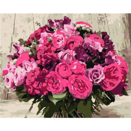 Full drill diamond art painting rose vase mosaic embroidery picture puzzle rhinestones stickers home decor needlework craft diy