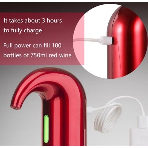Portable 1 pcs electric wine pourer Smart Wine Decanter Wine Pourer Aerator Decanter Dispenser Accessory Easy to Use