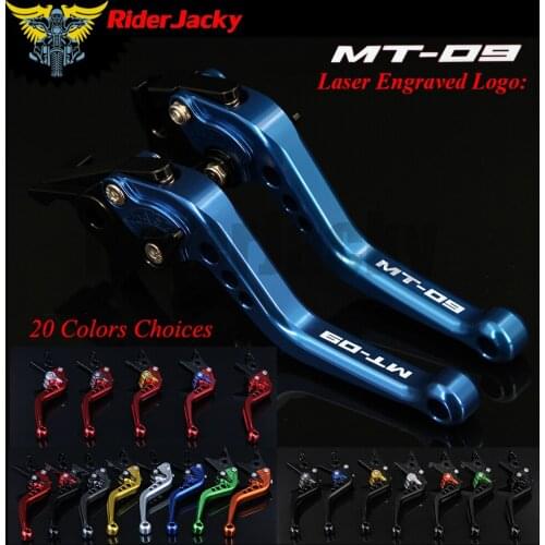 RiderJacky CNC Adjustable 14.7cm Short Brake Clutch Levers For Yamaha MT-09/SR MT09 MT 09 2014-2018 2015 2016 2017