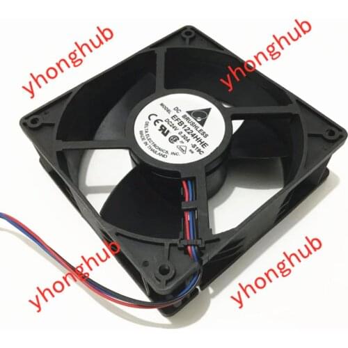Detla Electronics EFB1224HHE S19C DC 24V 0.30A 3-wire 120x120x38mm Server Cooling Fan